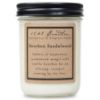 bourbon sandalwood soy candle