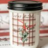 14oz. Jar-Plaid Mistletoe Kisses