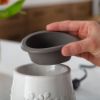 Gray Hobnail Flip Dish Wax Warmer
