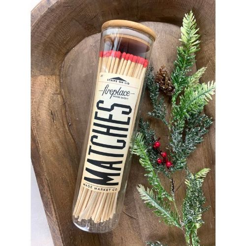 Market Fireplace Matches, Red
