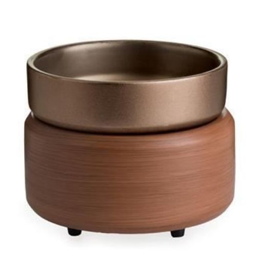 Pewter Walnut 2 in 1 Wax Warmer