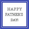Happy Fathers Day Gift Card Blue