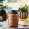 Pewter Walnut Midsize Illumination Wax Warmer