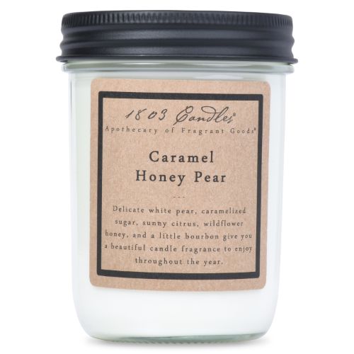 Caramel Honey Pear Jar Candle