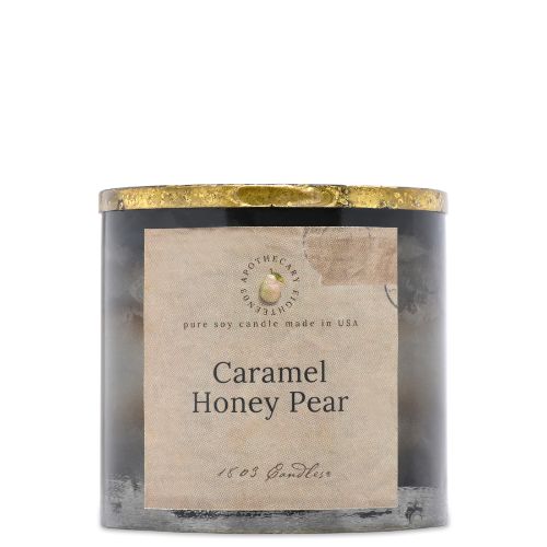 Tin with Gold Rim 10oz-Caramel Honey Pear