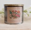 Tin with Gold Rim 10oz-Farm Flowers