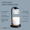 Fluted Glass Candle Warmer Lamp
