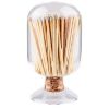 Decorative Glass Cloche Matches, White