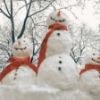 14oz. Jar-Snowman Village