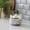 Wax Warmer-Swirl Glass 2 in 1