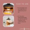 Wax Warmer-Weathered White Wooden Lantern