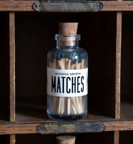 Matches-Mini Apothecary, Black