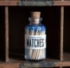 Matches-Mini Apothecary, Vintage Blue