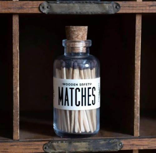 Matches-Mini Apothecary, Vintage Brown