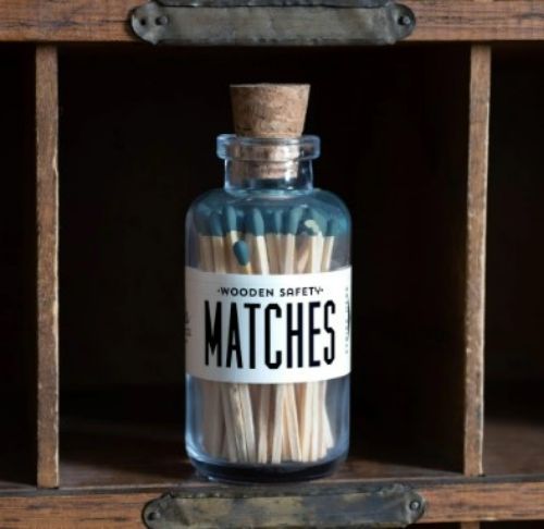 Matches-Mini Apothecary, Deep Teal