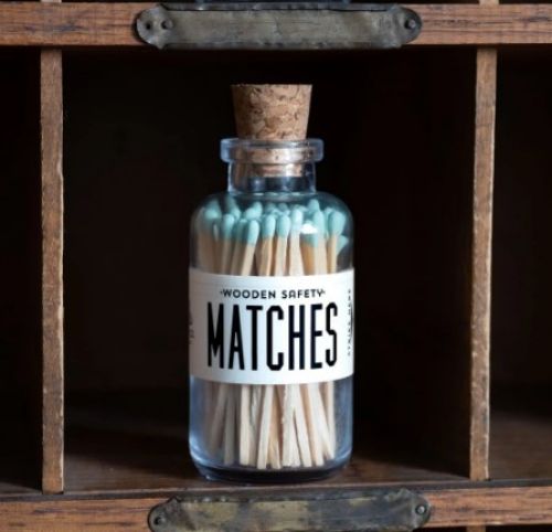 Matches-Mini Apothecary, Vintage Mint